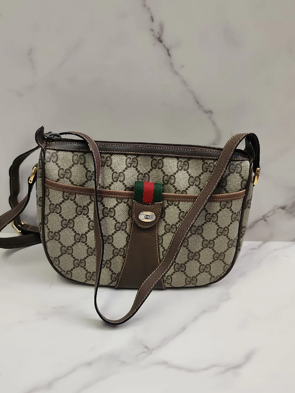 Authentic Vintage Gucci Canvas Sherry Line Shoulder Bag With Digital COA - Picture 15 of 15